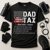 Dad Tax Definition Funny Fathers Day Cooling Performance Crew T-Shirt