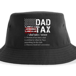 Dad Tax Definition Funny Fathers Day Sustainable Bucket Hat