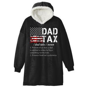 Dad Tax Definition Funny Fathers Day Hooded Wearable Blanket