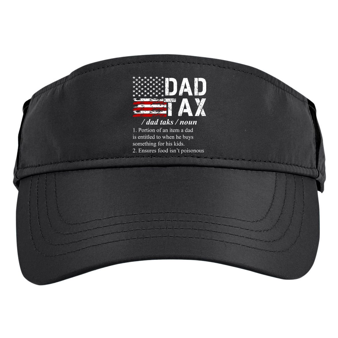 Dad Tax Definition Funny Fathers Day Adult Drive Performance Visor