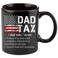 Dad Tax Definition Funny Fathers Day 11oz C Handle Ceramic Mug