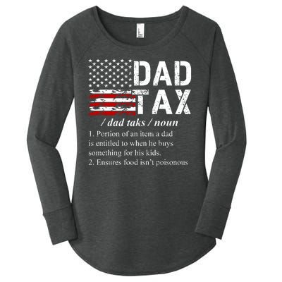 Dad Tax Definition Funny Fathers Day Women's Perfect Tri Tunic Long Sleeve Shirt