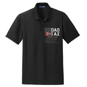 Dad Tax Definition Funny Fathers Day Dry Zone Grid Polo