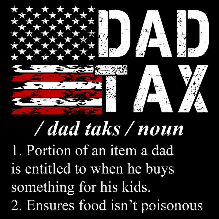 Dad Tax Definition Funny Fathers Day 16 in Basic Backpack