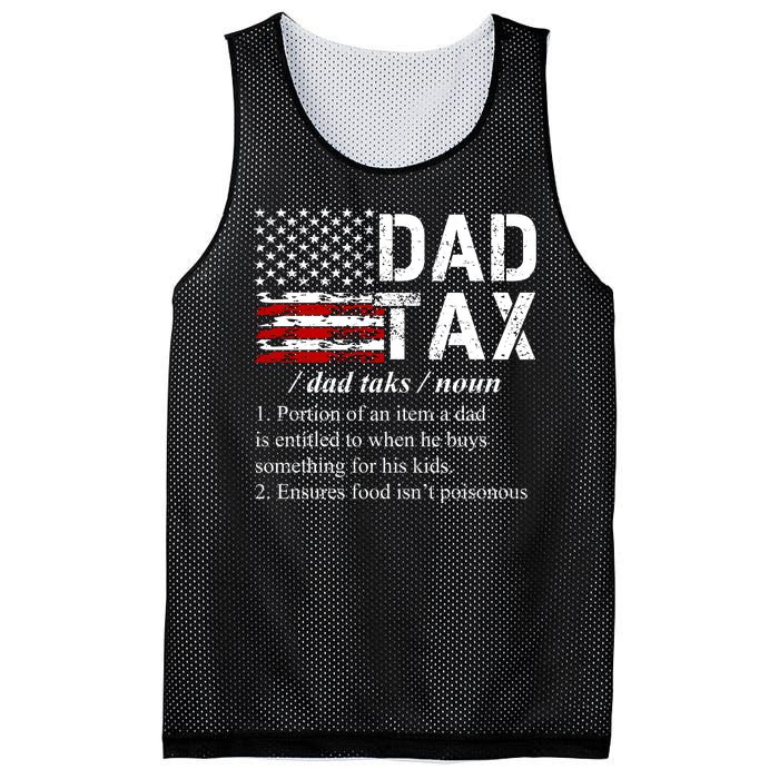 Dad Tax Definition Funny Fathers Day Mesh Reversible Basketball Jersey Tank