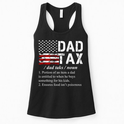 Dad Tax Definition Funny Fathers Day Womens Tank Top