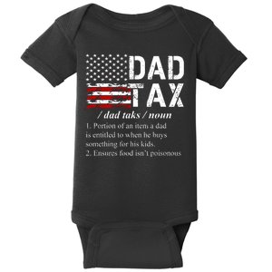 Dad Tax Definition Funny Fathers Day Baby Bodysuit