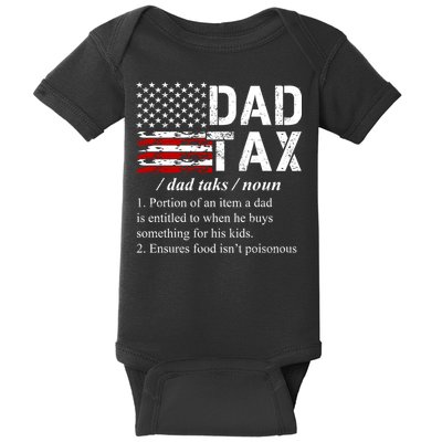 Dad Tax Definition Funny Fathers Day Baby Bodysuit