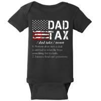 Dad Tax Definition Funny Fathers Day Baby Bodysuit