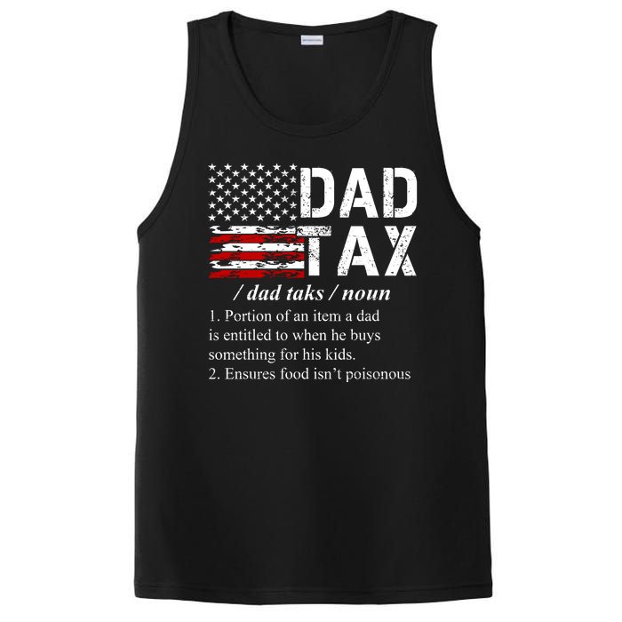 Dad Tax Definition Funny Fathers Day PosiCharge Competitor Tank