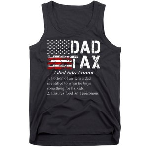 Dad Tax Definition Funny Fathers Day Tank Top