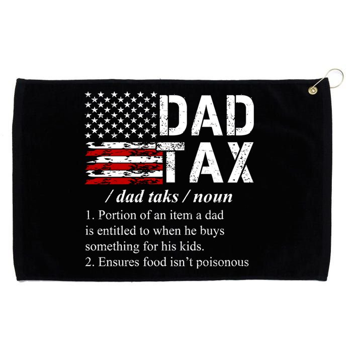 Dad Tax Definition Funny Fathers Day Grommeted Golf Towel