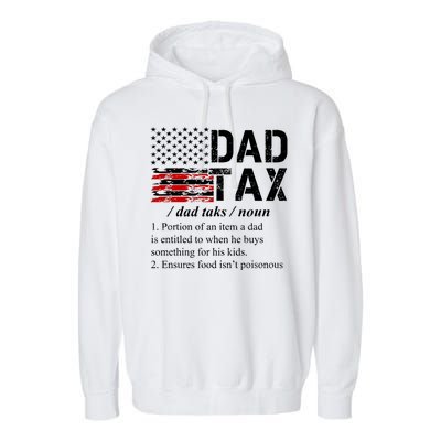 Dad Tax Definition Funny Fathers Day Garment-Dyed Fleece Hoodie