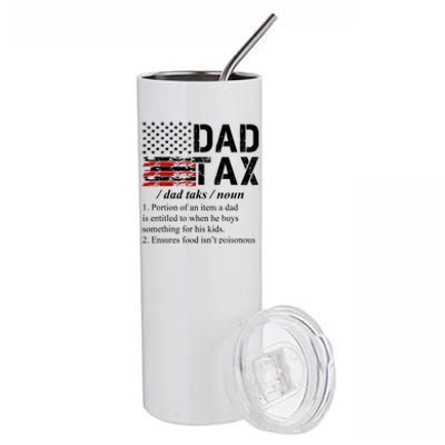 Dad Tax Definition Funny Fathers Day Stainless Steel Tumbler