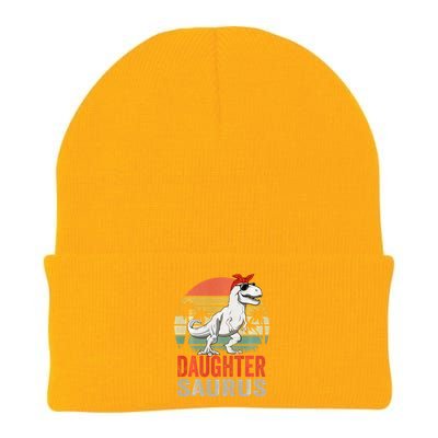 Daughtersaurus Trex Dinosaur Daughter Saurus Family Matching Long Sleeve Knit Cap Winter Beanie