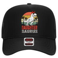 Daughtersaurus Trex Dinosaur Daughter Saurus Family Matching Long Sleeve High Crown Mesh Back Trucker Hat