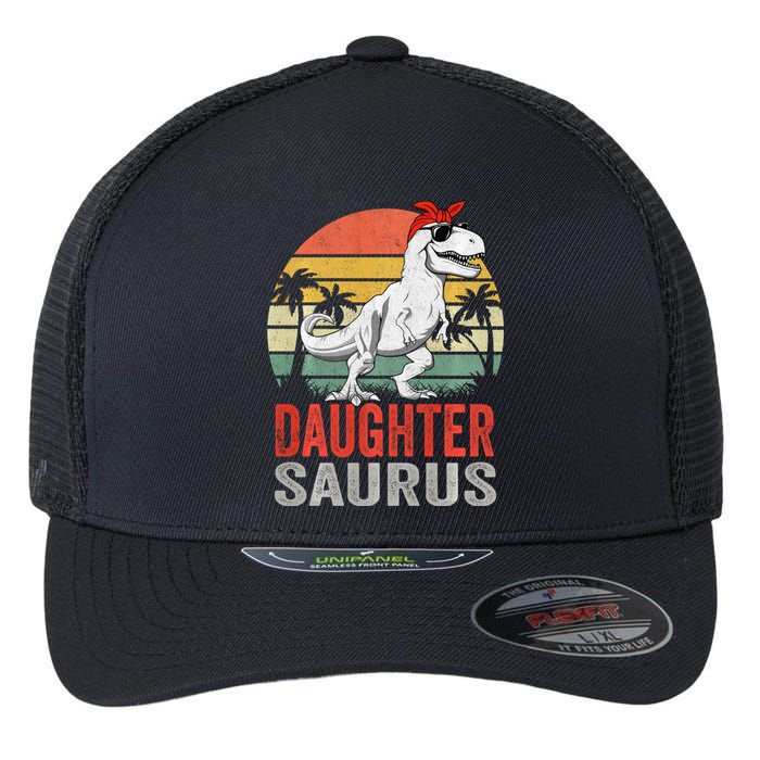 Daughtersaurus Trex Dinosaur Daughter Saurus Family Matching Long Sleeve Flexfit Unipanel Trucker Cap