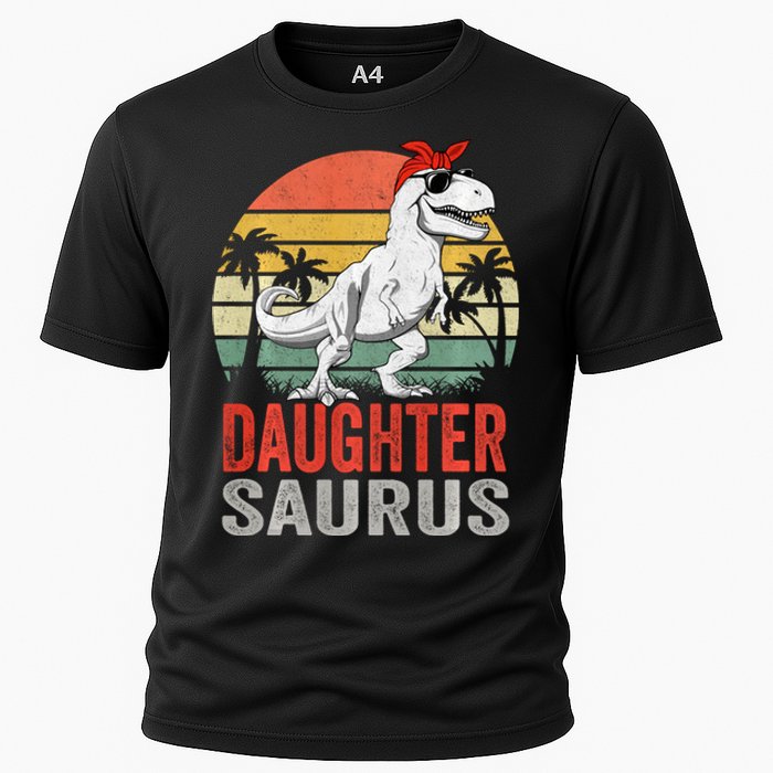 Daughtersaurus Trex Dinosaur Daughter Saurus Family Matching Long Sleeve Cooling Performance Crew T-Shirt