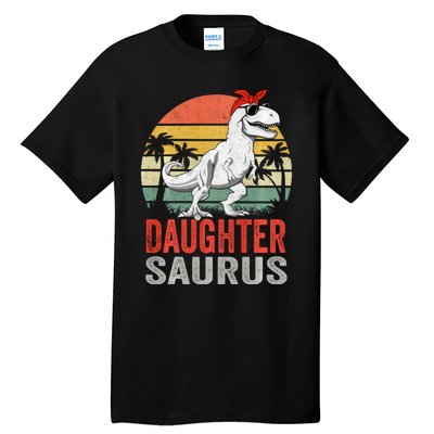 Daughtersaurus Trex Dinosaur Daughter Saurus Family Matching Long Sleeve Tall T-Shirt