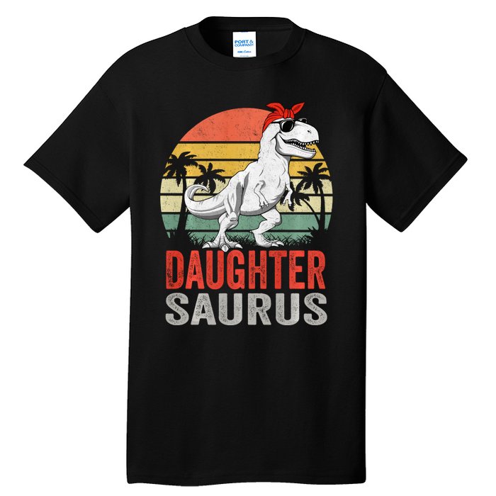 Daughtersaurus Trex Dinosaur Daughter Saurus Family Matching Long Sleeve Tall T-Shirt