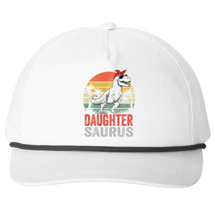 Daughtersaurus Trex Dinosaur Daughter Saurus Family Matching Long Sleeve Snapback Five-Panel Rope Hat