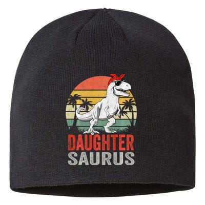 Daughtersaurus Trex Dinosaur Daughter Saurus Family Matching Long Sleeve Sustainable Beanie