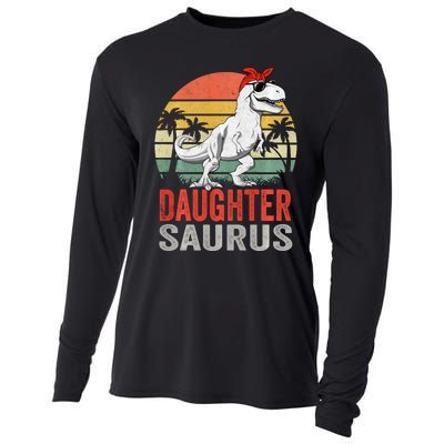 Daughtersaurus Trex Dinosaur Daughter Saurus Family Matching Long Sleeve Cooling Performance Long Sleeve Crew