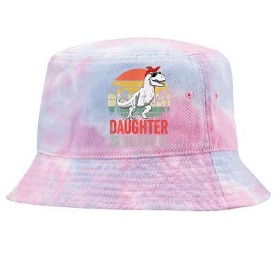 Daughtersaurus Trex Dinosaur Daughter Saurus Family Matching Long Sleeve Tie-Dyed Bucket Hat