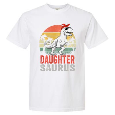 Daughtersaurus Trex Dinosaur Daughter Saurus Family Matching Long Sleeve Garment-Dyed Heavyweight T-Shirt