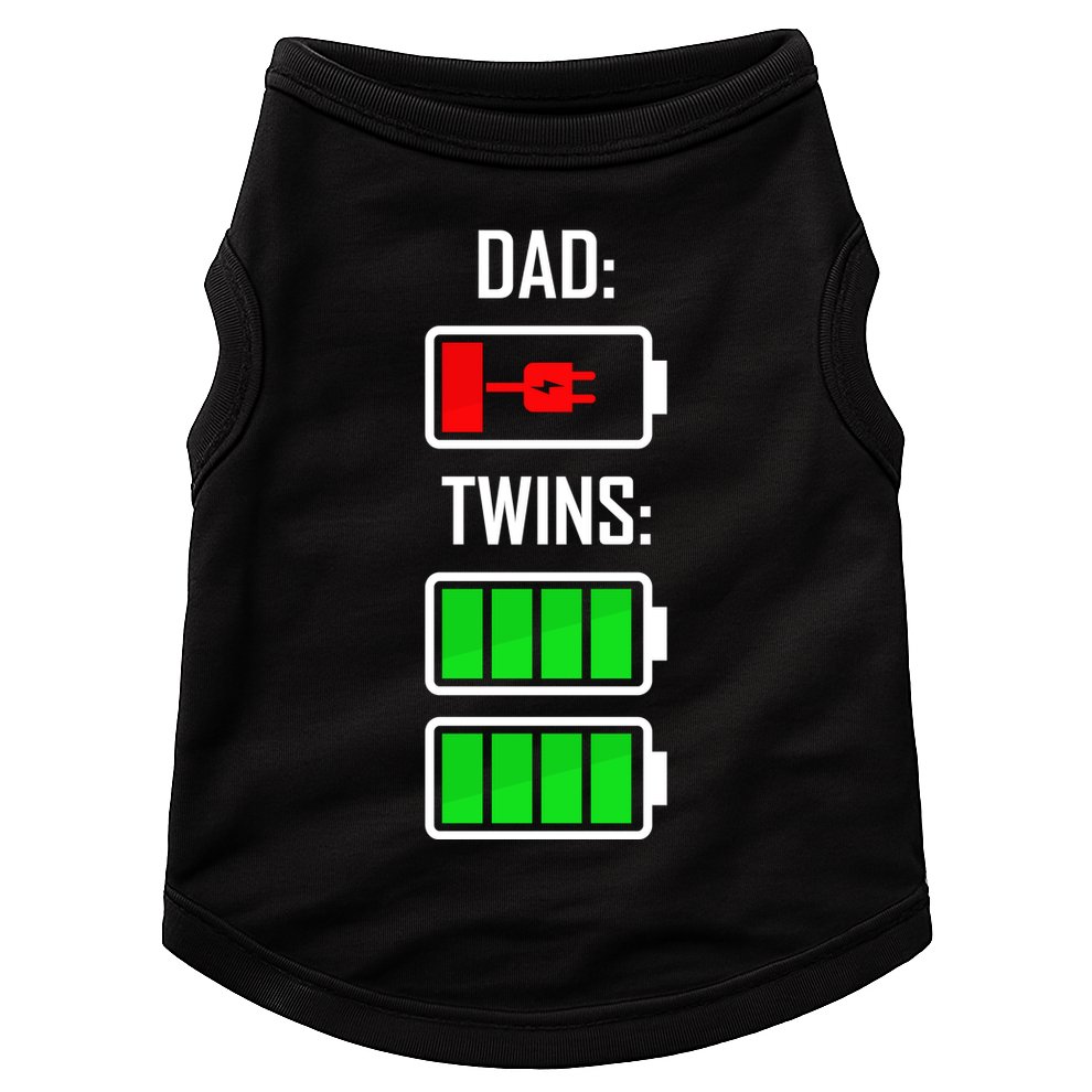 Dad Of Twins Doggie Tank