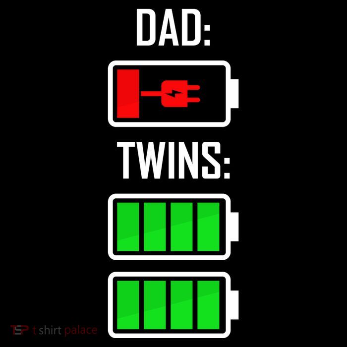 Dad Of Twins Button