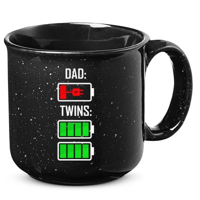 Dad Of Twins 15oz Campfire Ceramic Mug