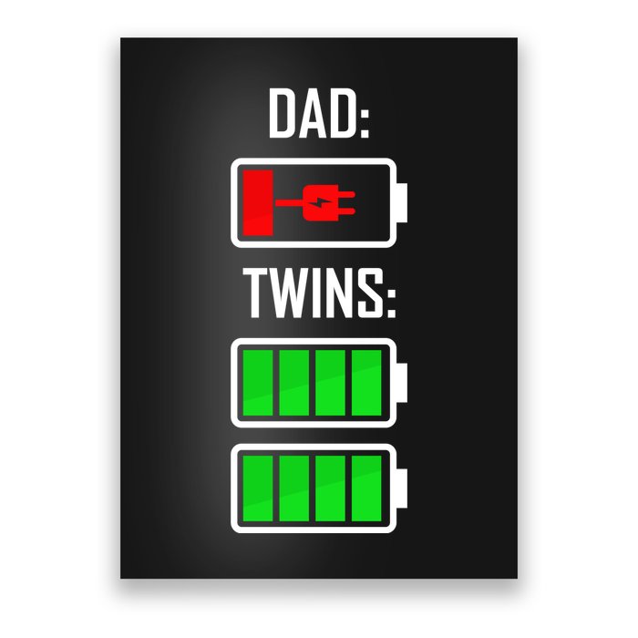 Dad Of Twins Poster