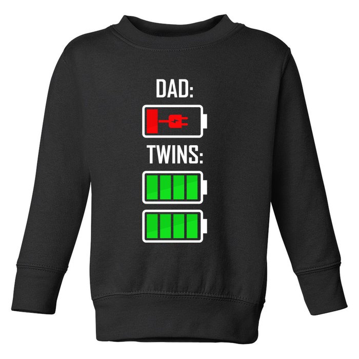 Dad Of Twins Toddler Sweatshirt