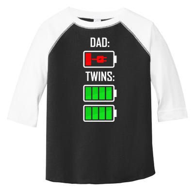 Dad Of Twins Toddler Fine Jersey T-Shirt