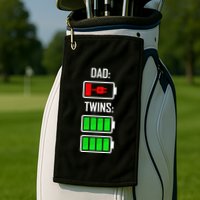 Dad Of Twins Golf Towel