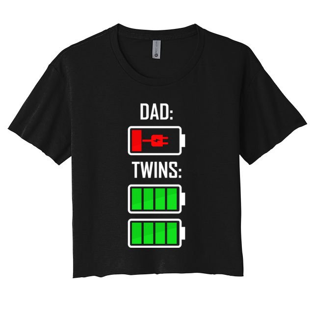 Dad Of Twins Crop Top