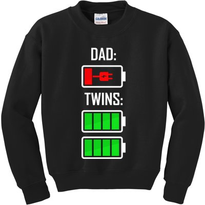 Dad Of Twins Kids Sweatshirt