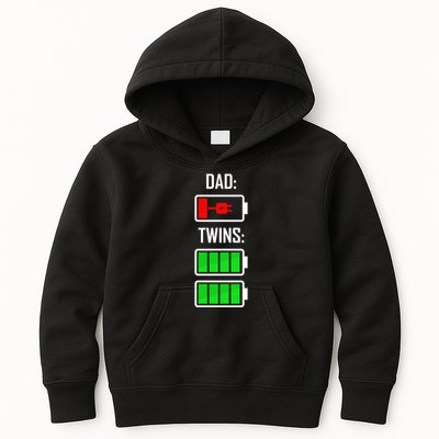 Dad Of Twins Kids Hoodie