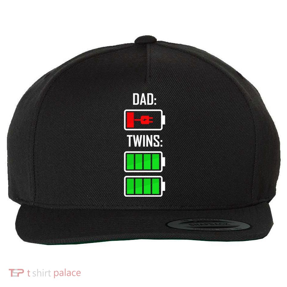 Dad Of Twins Wool Snapback Cap