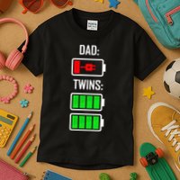 Dad Of Twins Kids T-Shirt