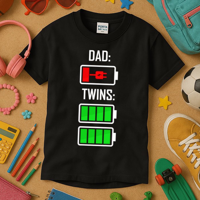 Dad Of Twins Kids T-Shirt