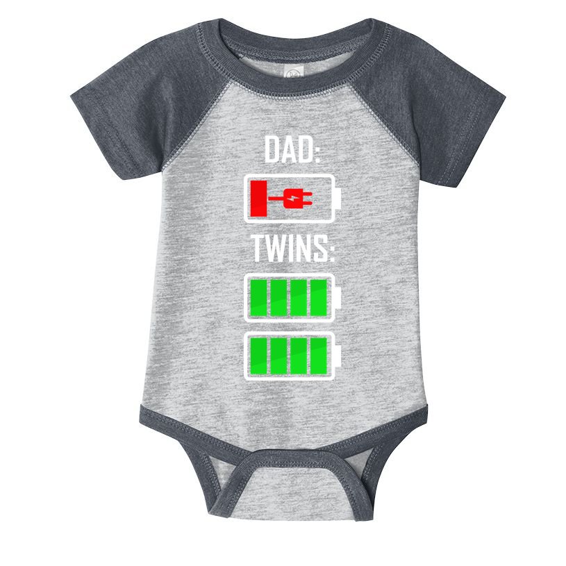 Dad Of Twins Infant Baby Jersey Bodysuit