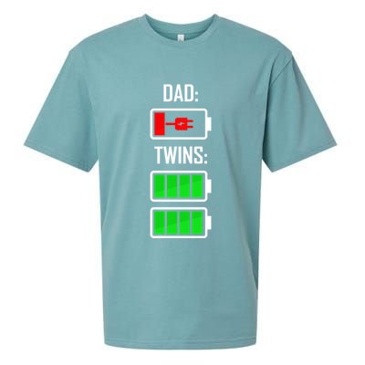 Dad Of Twins Sueded Cloud Jersey T-Shirt
