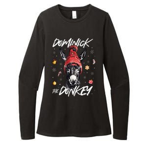 Dominick The Donkey Christmas Funny Xmas Donkey Lover Womens CVC Long Sleeve Shirt