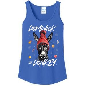 Dominick The Donkey Christmas Funny Xmas Donkey Lover Ladies Essential Tank