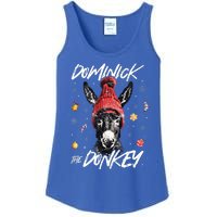 Dominick The Donkey Christmas Funny Xmas Donkey Lover Ladies Essential Tank