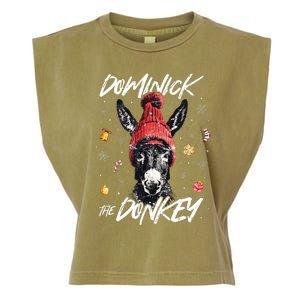 Dominick The Donkey Christmas Funny Xmas Donkey Lover Garment-Dyed Women's Muscle Tee