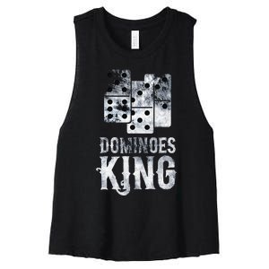 Dominoes Tiles Domino Player Dominoes Lover Women's Racerback Cropped Tank