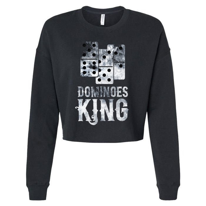 Dominoes Tiles Domino Player Dominoes Lover Cropped Pullover Crew